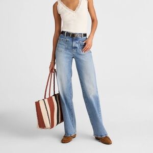 Madewell The Emmett Wide-Leg Full Length Jean: Patch Pocket Edition Size 27